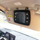 New LED Lighted Black Clip On Sun Visor/Vanity Mirror Car/Automobile Light Cover