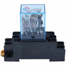 220/240V AC Coil DPDT Power Relay MY2NJ 8 Pin w Socket Base