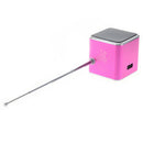 TD-V26 Portable Mini Digital Speaker with Micro SD / TF / USB /FM (Pink)