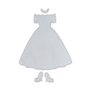 3pcs DIY Formal Dress Shape Cutting Die Scrapbooking Embossing Stencil Gift