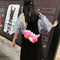 Women Cute Dinosaur Plush Satchel Girl Mini Shoulder Money Phone Bag (Pink)