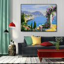 Painting By Numbers Kit DIY Sea Canvas Oil Wall Picture Artworks Home Decor
