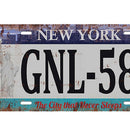 New York Car License Retro Metal Tin Sign Plaque Picture Bar Pub Man Cave