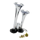 12V/24V Dual Trumpet Train Air Horn Kit for Car Truck SUV VAN Boat Loud 150db