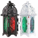 1X(Classic Moroccan Decor Windproof Candle Holders Votive Iron Glass Hangin