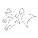 5pcs DIY Glasses Women Metal Stencils Scrapbooking Embossing Cutting Dies