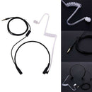 1pin 3.5mm Throat Mic Microphone Covert Acoustic Tube Earpiece Headset For