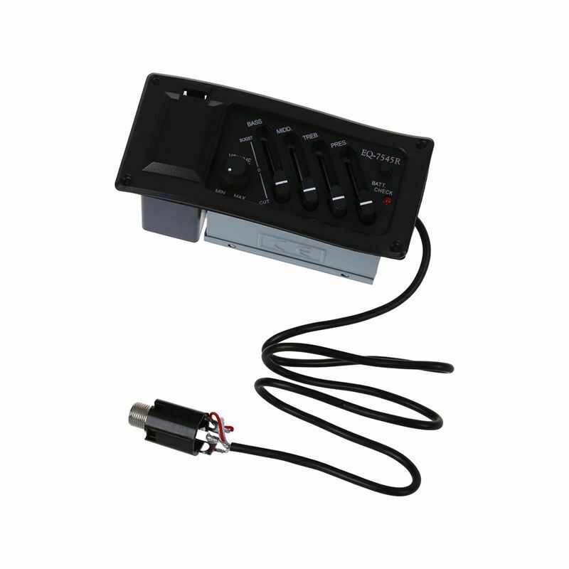 Guitar Preamp Amplifier equalizer EQ 4-Band EQ Preamp  Acoustic Piezo 7545r