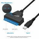 USB 3.1 to SATA External Converter Adapter Cable Lead for 2.5" HDD SSD 22Pin III