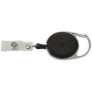 Badge holder winder with belt clip retractable carabiner id card visit card F3C8
