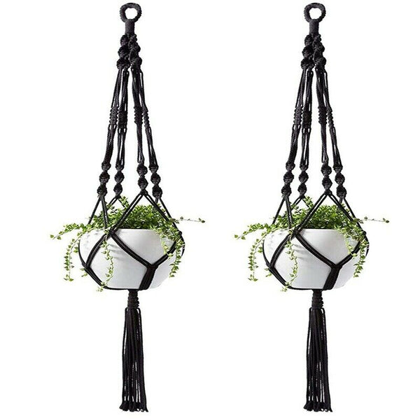 Plant-Linked Indoor And Outdoor Hanging Flowerpot Basket Cotton Rope, Garla