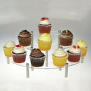 3-Tier Clear Acrylic Semicircle Round Cupcake Dessert Display Stand