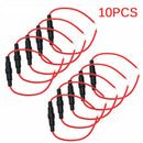 10 PCS 5x20mm Fuse Holder Case In-Line Screw Type With Wire Cable Stock OH