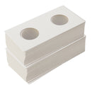 100PCS Cardboard Mylar Coin Holder Collection Storage Flip 20.5/25mm White