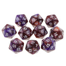 10pcs 20 Sided Dice D20 Polyhedral Dice for Dungeons and Dragons Table Games