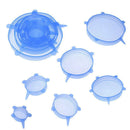 12pcs Heat Resistant Silicone Stretch Lids Food Wrap Bowl Pan CoverÃ¯Â¼Ë†Blue) A