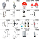 263PCS/Set Fishing Tackle Box Fishing Accessories Hook Kit Floats Lure U0E8