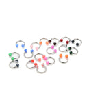 10x Eyebrow Lip Tongue Nose Navel Belly Button Studs Body Piercing ly
