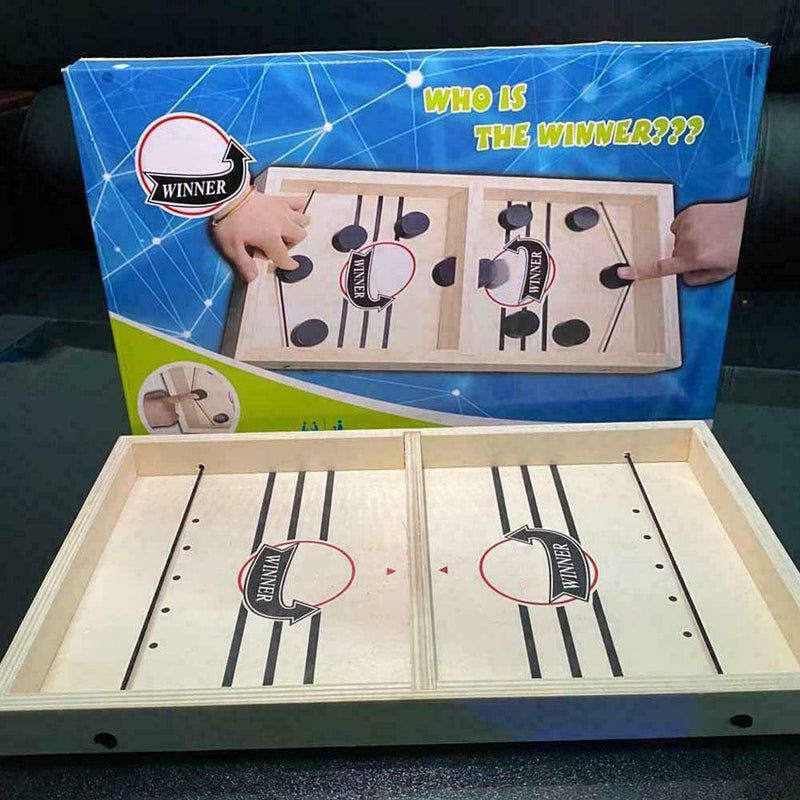 Fast Sling Puck Game Paced Sling Puck Winner Board Games Child Family Toys R7Z5