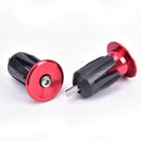 1Pair Bicycle Handlebar Cap Bicycle Grips Bike Handle Bar End Plugs Bike Pa- OZ