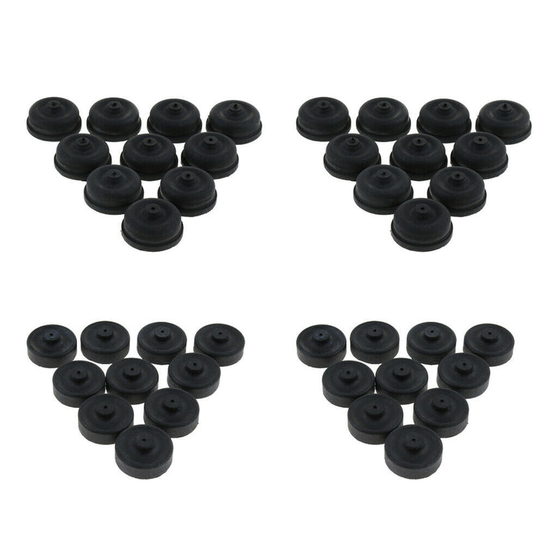 Set Of 40 Aquarium Oxygen Pump Replacement Parts Diaphragm, Black