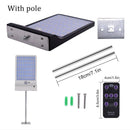 Upgraded 48 leds Solar Light Color Adjustable With Controller Three Modes W