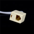 RJ11 6P4C Female To Ethernet RJ45 8P8C Male F/M Adapter Converter Cable Phone M&