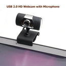 USB 2.0 HD Webcam 360 Rotatable Clip-on Web Camera with Microphone for PC