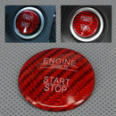 Red Carbon Fiber Engine Start Button Trim Cover fit for Mercedes E Class W212 Hf