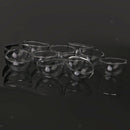 10 Clear Half Globe Glass Pendant Open Vial Bottle Charm DIY Ring Craft 25mm