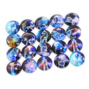 20pcs 10mm Round Glass Cabochon Dome Jewelry Finding Cameo Pendant Settings