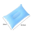 outdoor portable folding air inflatable pillow double sided flocking cushion ME