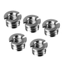 5Pcs Aluminum 3/8"-16 to 1/4"-20 Convert Screw Nut for Tripod Camera Newest Use