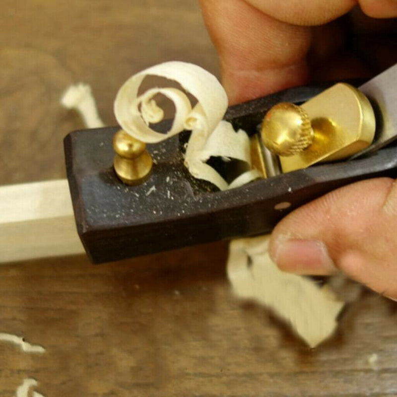 2Pcs Mini Flat Plane Bottom Edged DIY Woodworking Wood Hand Planer Tool