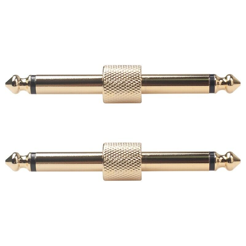 5Pcs 1/4 Inch 6.35 mm Guitar Effects Pedal Connector Coupler Jack Interface W6W9