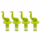 4Pcs/set Novelty Silicone Wine Bottle Stoppers Beer Wine Cork Plug Bottle C