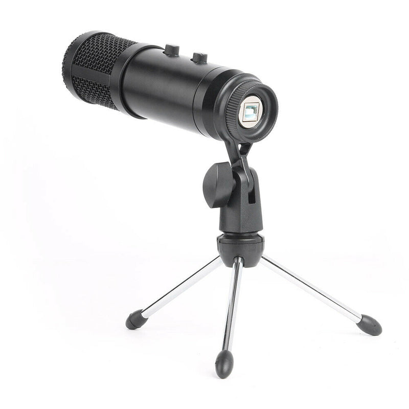 USB Wired Cardioid Microphone Streaming Studio Recording Condenser Speaker