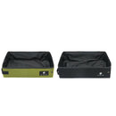 Pet Cat Litter Waterproof Box Kitty Toilet Seat Collapsible Toilet Black L