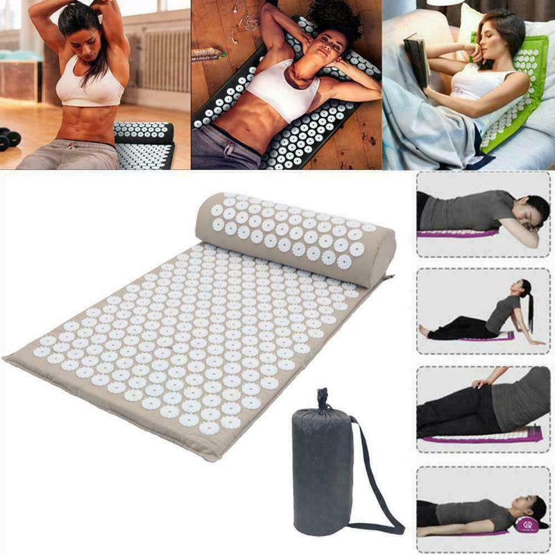Massage Yoga Mat Acupressure Massage Meditation Yoga Mat Relax Stress A9B3