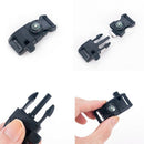 Paracord Buckles EDC Survival Gear Whistle Flint Fire Starter Scraper Compass ..