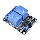 5X(1Pcs 12V 2 Channel Relay Module Shield For Arduino Arm Pic Avr Dsp Elec V3M5)