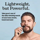 Professional Waterproof Nose Hair Trimmer, Men's Shaving Nose with LED Ligh