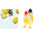 Foam Flocking Artificial Animals Standing Chicks and Hens Ornament Outdoor