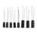 500Pcs 24 Values Aluminum Electrolytic Capacitor Kit 10V~50V 0.1uF~1000uF ZFQ