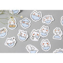 45pcs cat Stickers Scrapbooking Journal Diy Diary Album Stick Label Hand BoSEAU