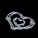 2pcs/set Love Heart Metal Cutting Dies Stencils for Cards Scrapbooking Decor ME