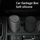 Mini Auto Car Trash Can Rubbish Waste Garbage Dust Box Black