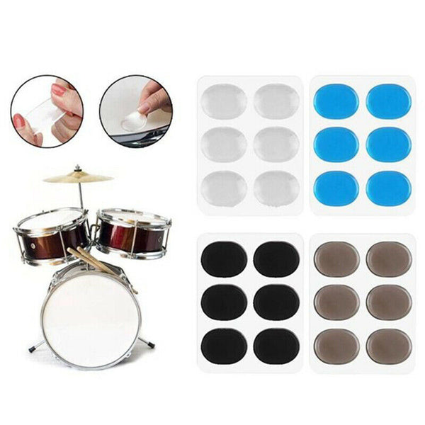 Drum Dampeners Gel Pads Silicone Drum Silencers Dampening Gel Pads Non-Toxi