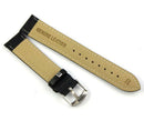 20mm Soft Replacement Sweatband Leather Strap Steel Buckle Watch Band Black Hot