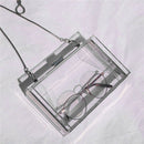 Acrylic Transparent Clutch Chain Box Women Shoulder Bags Hard Day Clutches  X6U4